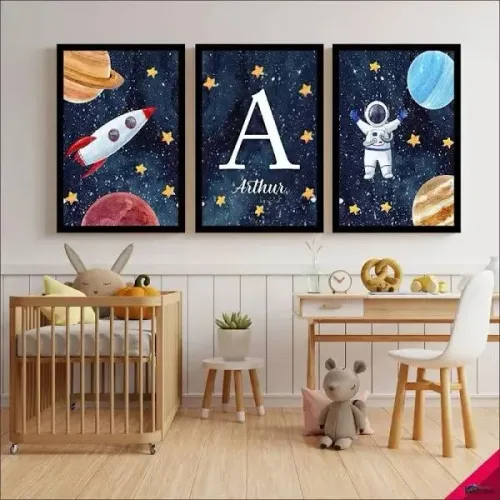 QUADROS DECORATIVOS INFANTIL QUARTO BEBÊ COM NOME PERSONALIZADO
