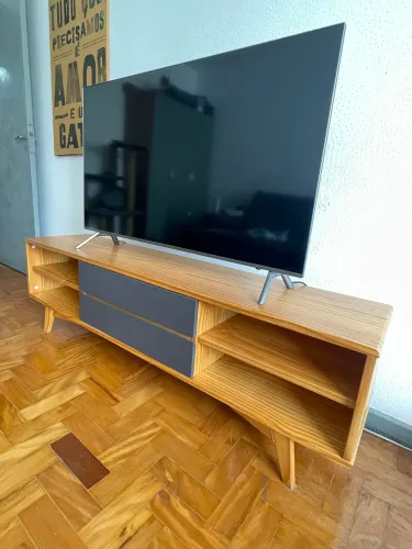 Rack OPPA cinza e pinus 