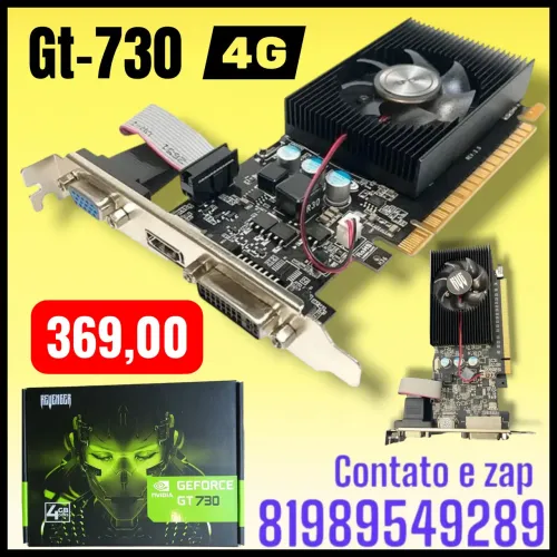 Placa de vídeo gt-730 4g