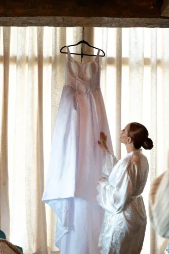 Vestido de noiva minimalista classico