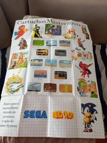 Pôster Master System Original!!!