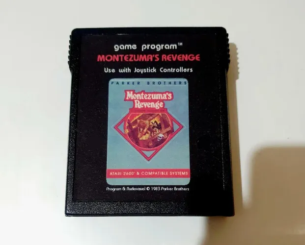 MONTEZUMAS REVENGE ORIGINAL JVP ANOS 80 RELABEL COM CAIXA ( LUVA ) RARIDADE TOP