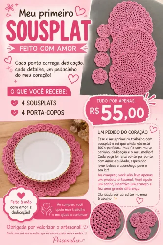 Sousplat crochê 