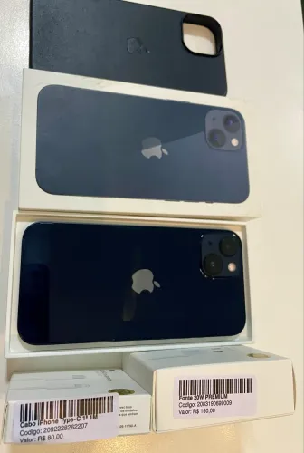 iPhone 13 128GB todo original, com cupom fiscal, garantia de 90 dias e acessórios