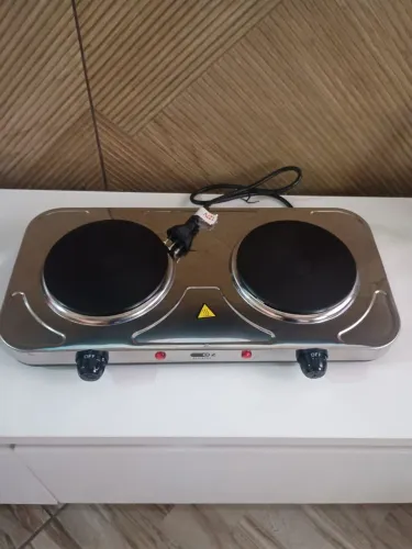 Fogão elétrico 2 bocas novo 110V Agratto Inox novo