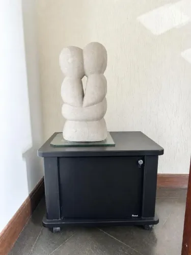 Armário com porta de vidro