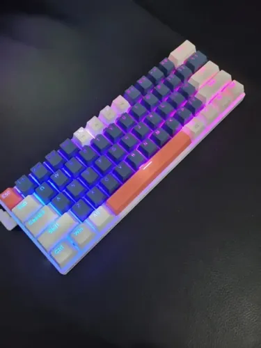 Teclado Machenike K500-B61 RGB Switch Red Aceitamos cartão