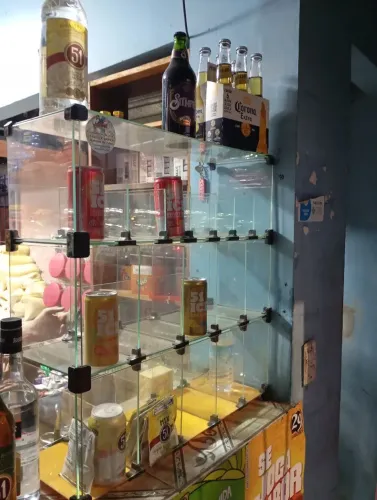 Vendo expositor de vidro