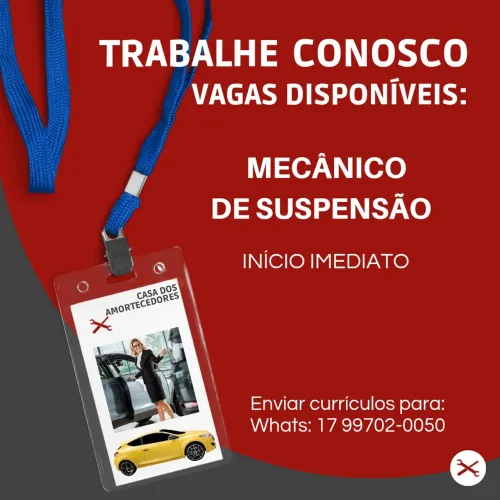 Vaga para mecânico de suspensão 