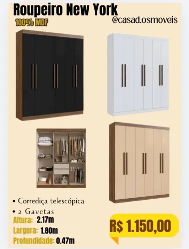 Roupeiro New York R$1.150,00