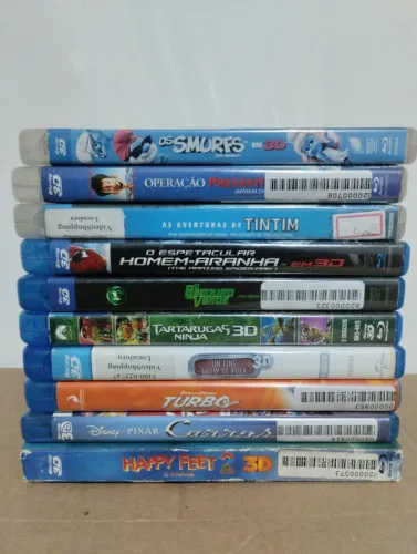 Lote de Filmes 3D Blu-ray