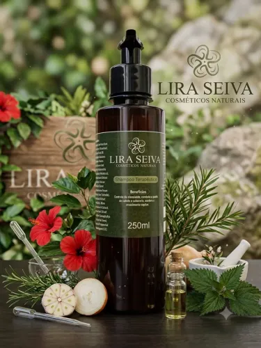 Shampoo anti-queda, anti-caspa natural livre de sintéticos