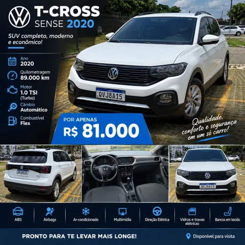 Volkswagen T-Cross 1.0 TSI Flex 12V 5P Aut. 2020