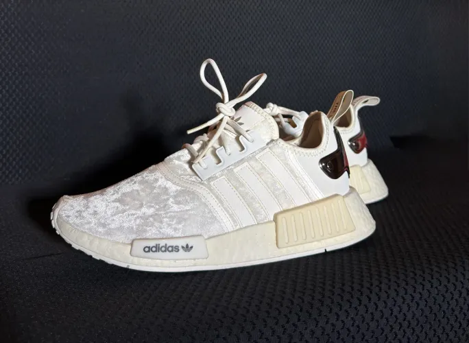 Adidas NMD R1 White Silver Metallic W