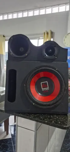 Caixa trio mais Módulo Falcon 500 rms.