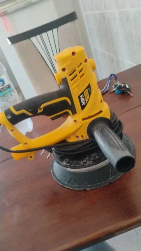 Lixadeira Rotativa de Parede com saco Coletor de Pó - Marca WBR - 2.500RPM - Modelo 910333
