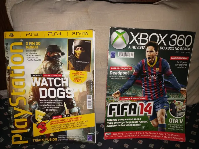 Revista Playstation 192 Xbox 360 83 oficial Brasil capa Watchdogs FIFA 14 