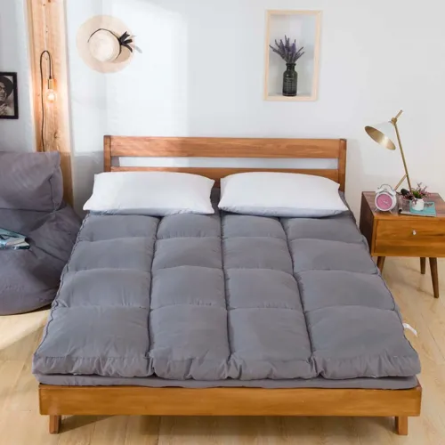 Colchonete Futon / Pillow Top King 180x200 cm - Cinza