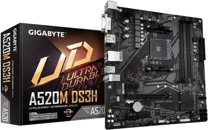 Placa-mãe Gigabyte A520M-DS3H - AM4