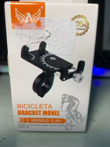Suporte de celular para moto ou bike, forte e resistente. Celular não cai