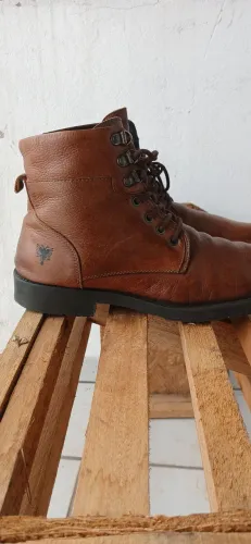 Bota couro legítimo cavalera n41