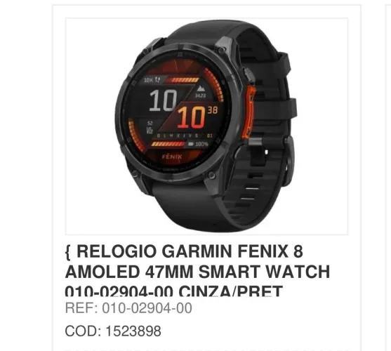 Garmin Fenix 8 AMOLED 47mm - Original - Excelente Estado