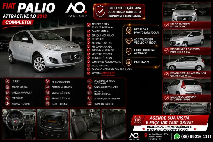 Fiat Palio Attractive 1.0 EVO Fire Flex 8V 5P 2013