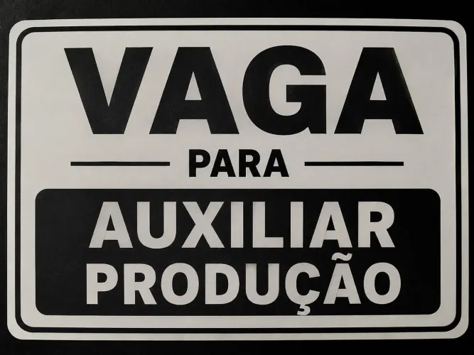 Vaga auxiliar produção salgados