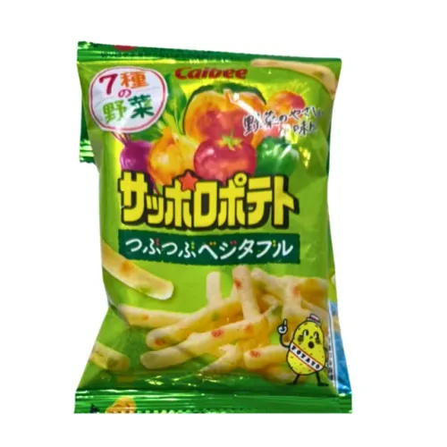 Salgadinho Japonês Snack Calbee Sapporo Potato Vegetais 7 Legumes