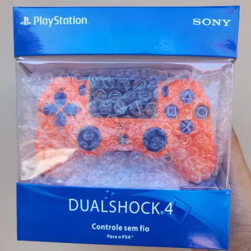 Dualshock 4 Sunset Orange Sem Fio Controle PS4 Compatível TV xCloud Celular Computador
