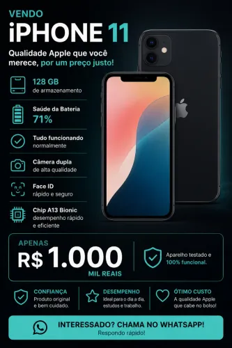 Vende-se iPhone 11