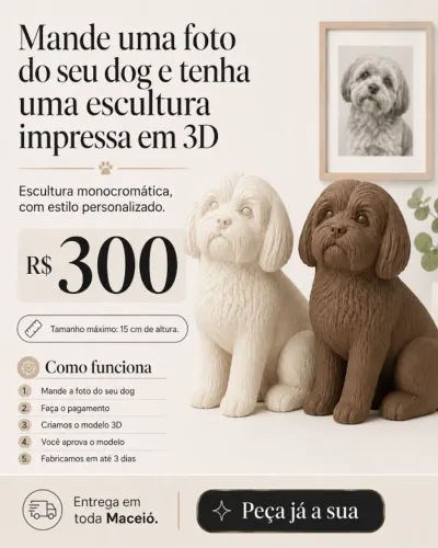 Escultura personalizada do seu melhor amigo (Pets)