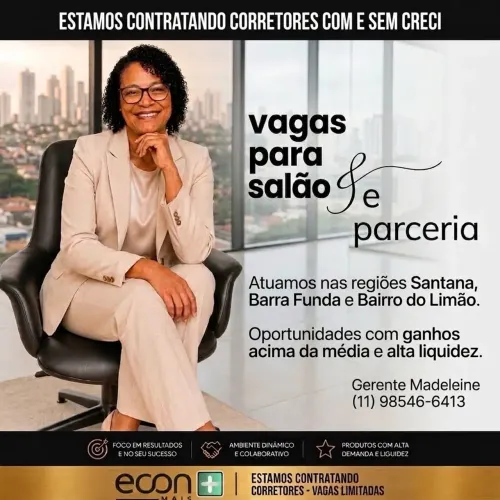 CONTRATAÇÃO CORRETORES COM OU SEM CRECI