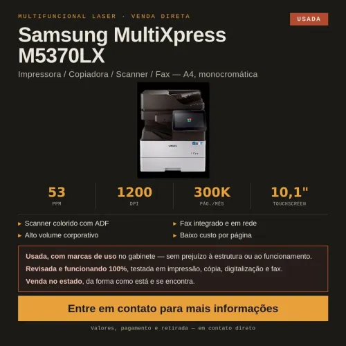 Impressora Profissional Samsung M5370LX