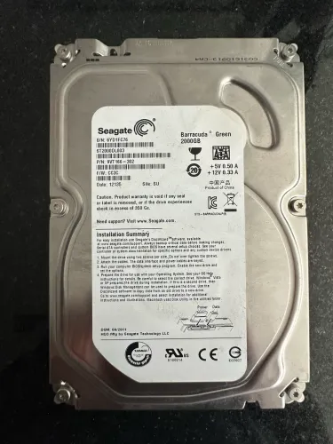 HD 2TB marca Seagate usada 