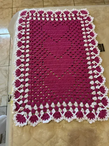 Tapete de Croche Fuscia