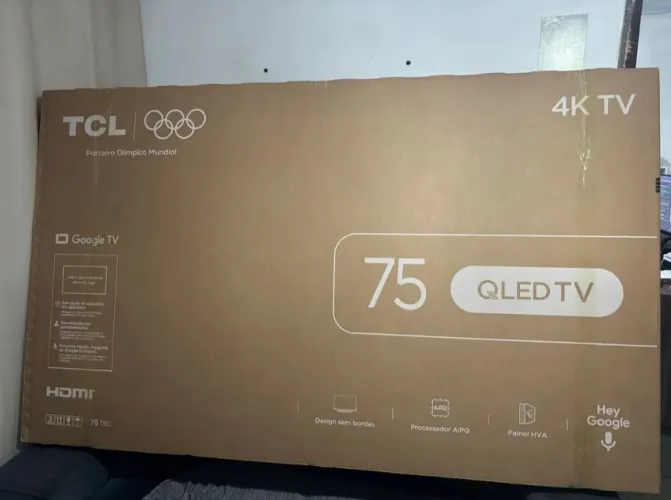 Tv 75 Polegadas TCL + PlayStation 4 completo