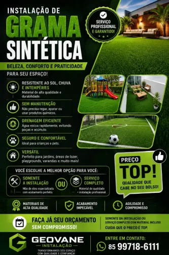 Instalador grama sintética