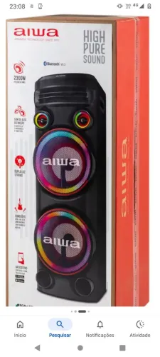 Torre de som aiwa
