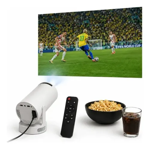 Projetor 4k Assistir Copa Do Mundo - Full Hd Wifi Android Novo Loja Coimbra Computadores