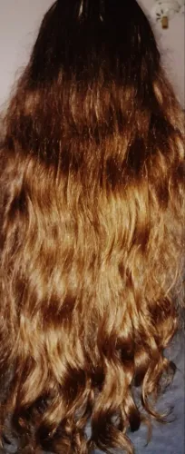 Cabelo humano virgem loiro escuro 
