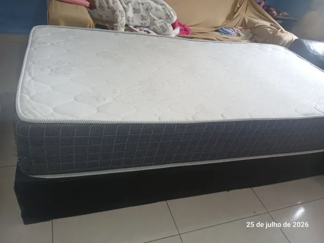 Cama + Colchão Ortobom Ortopédico