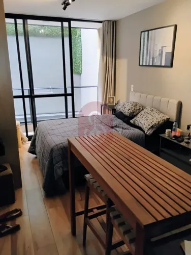 Studio novo à venda de 26 metros. Mobiliado.
