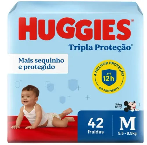 Fralda Huggies Tripla Proteção 42 Un M