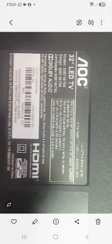SMART TV LED AOC 32''