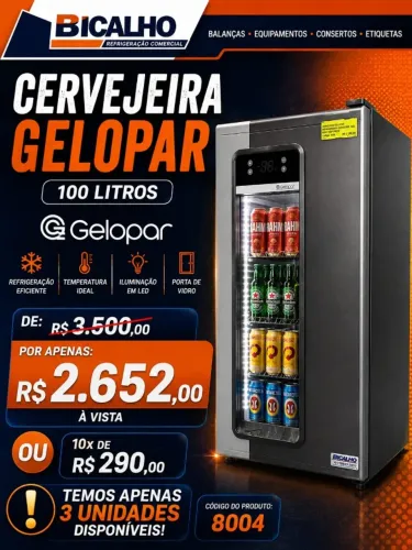 CERVEJEIRA 100LITROS GELOPAR