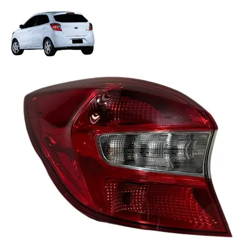 Lanterna Ford Ka Hatch 2019 2020 Fume Esquerda Original Esquerdo/motorista Vermelho