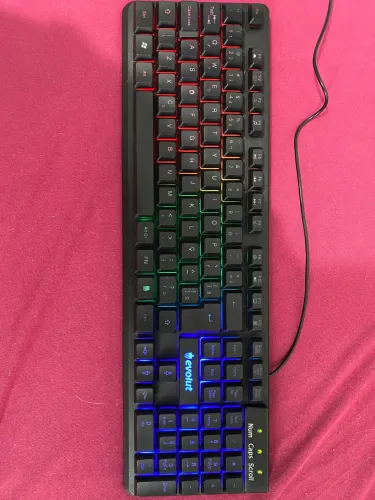 Teclado Evolut RGB c/ Fio