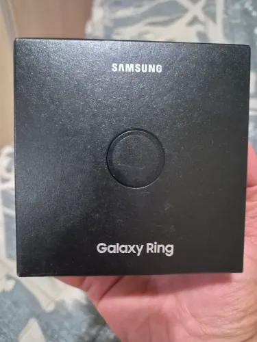 Galaxy Ring Titânio Preto 7 na caixa