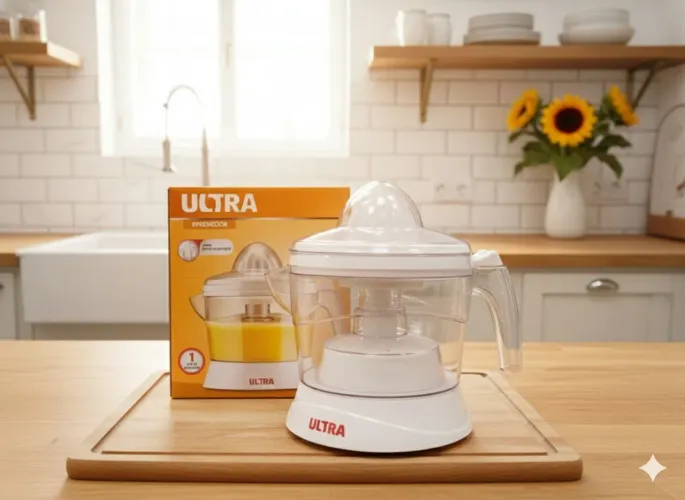 Espremedor de frutas da Marca Ultra Novo na Caixa
